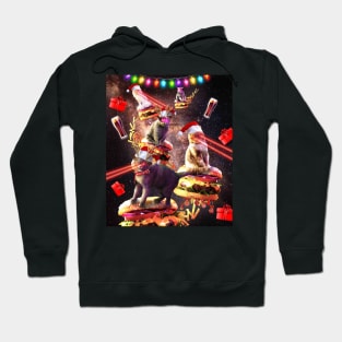 Space Burger Cat, Christmas Cats, Funny Hoodie